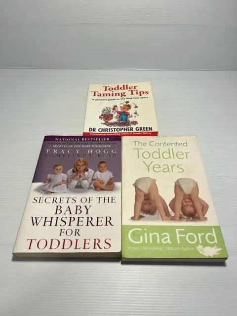 3x Toddler Children Parenting Tips Childcare Guidebooks Paperback Books Bundle