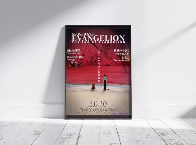 Evangelion Thrice Upon A Time art Canvas Poster wall art home decor