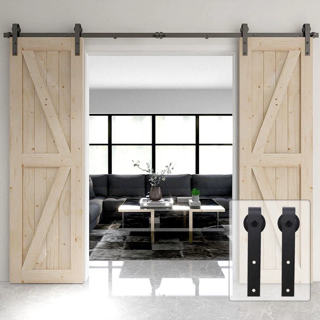 Sliding Barn Door Hardware Kit 4-20FT Modern Closet Track Rail Single/Double