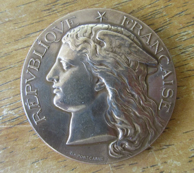 ANCIENNE MÉDAILLE EN bronze ministère de l'agriculture Alphée Dubois et
