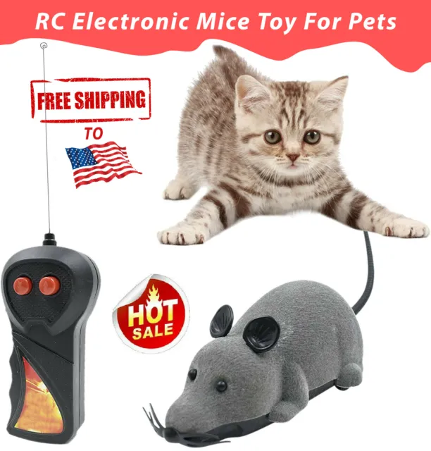 Cat Toys Remote Control Rat Mice Mouse Toy For Dog Wireless Novelty Pet Toy Gift