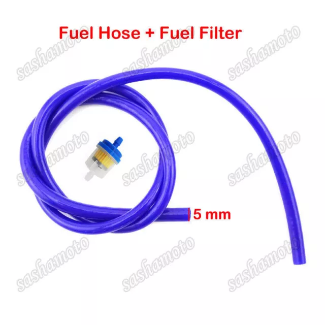 Blue Gas Fuel Filter Hose Tube Line Chinese Pit Dirt Bike ATV Quad Motorcycle