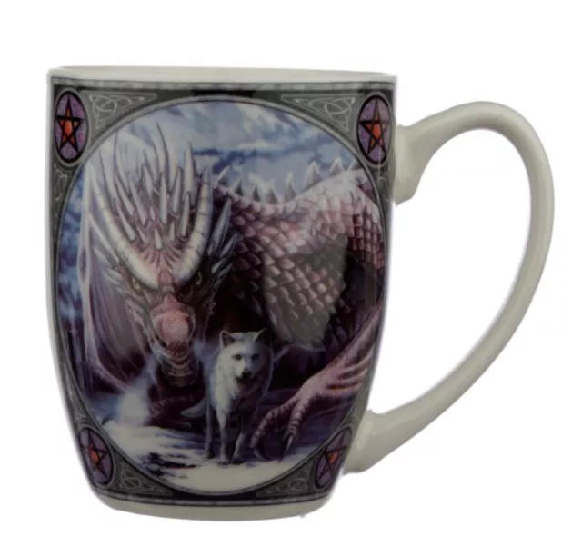 Lisa Parker Alliance Wolf & Dragon Porcelain Mug