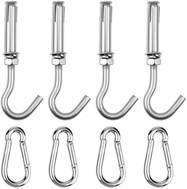 Ganci Per Tende Gazebo - Confezione Da 10 Ganci Ad Anello Scorrevole Per Reti E Tende - Foto 11