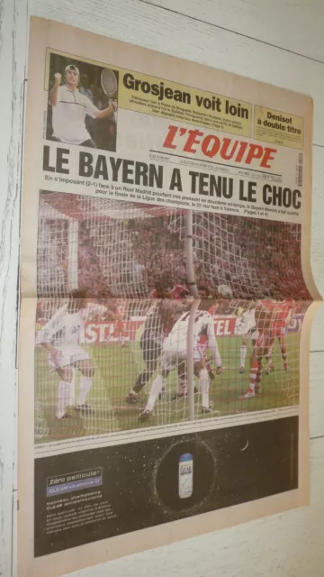 Equipe 10/05 2001 Football Coupe Clubs Champions Bayern Munich - Real Madrid 2-1