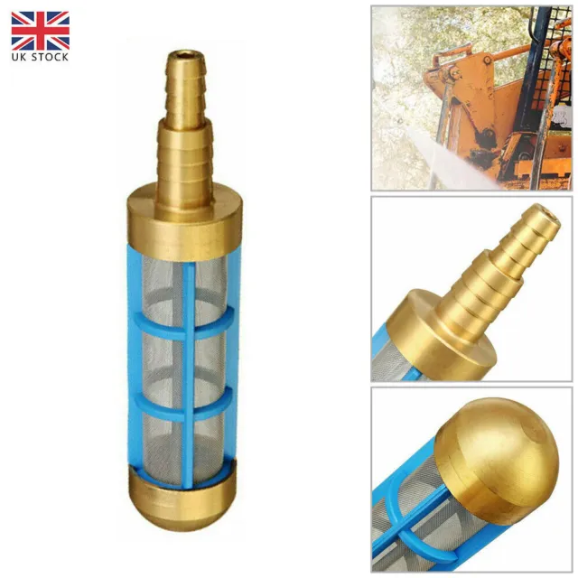 Brass Pressure Washer HD 3/4" 1/2" Hose Water Suction Strainer Pickup Filter UK