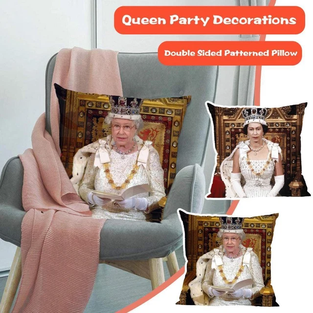 Queen's Flag Head Single Face Peach Skin Pillowcase U4A1