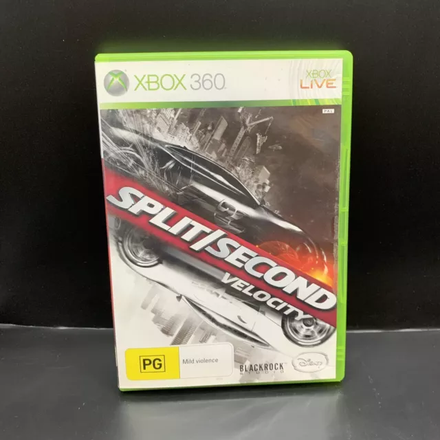 Split/Second Velocity Microsoft Xbox 360 Game Complete w/ Manual PAL 2009 Racing 2