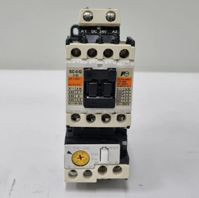 Fuji elec. Contactor + Themal Overload Relay SC-0/G(SC13AG) + TR-0N(TR13N)