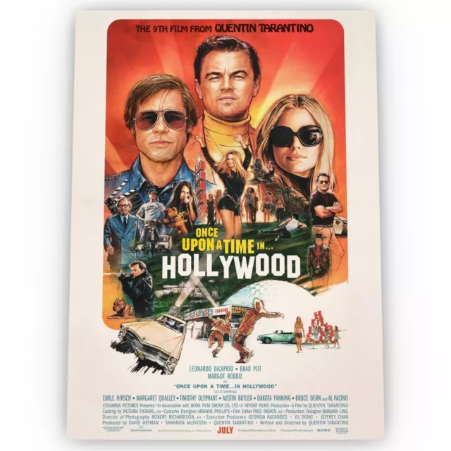 Once Upon a Time in Hollywood Movie Poster Satin High Quality Stunning A1 A2 A3