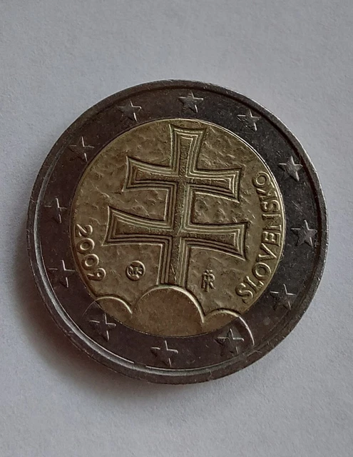 2 Euro Slovensko 2009 Doppelkreuz Wert 2 EURO MÜNZE - 2009 Slowakei SLOVENSKO Doppelkreuz EUR 5,19 - PicClick DE