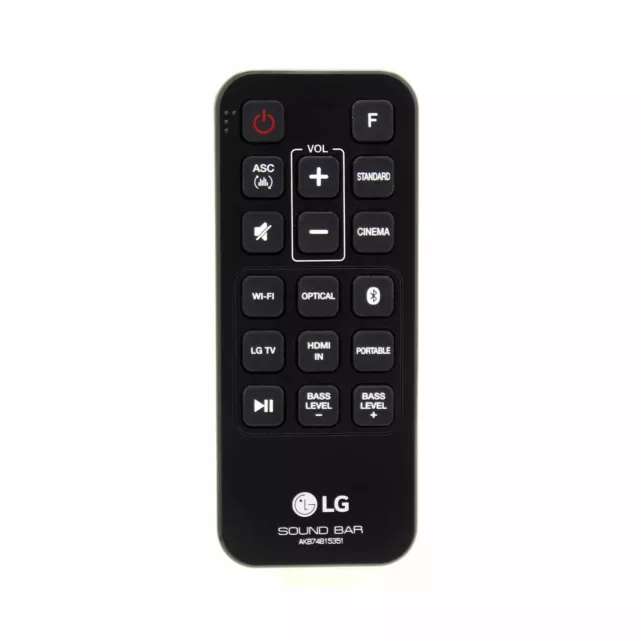 Genuine LG AKB74815351 Remote Control For LG Sound Bar SH6 | DSH7