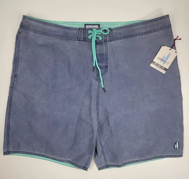 NWT Johnnie-O West Coast Prep Gold Coast Board Shorts Swim Trunks Men's 40 Blue