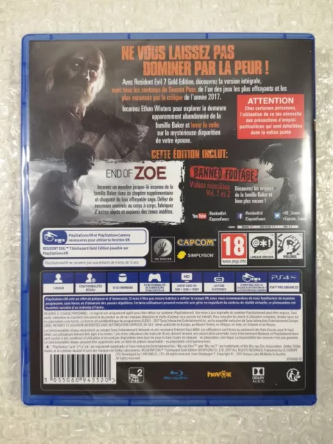 Resident Evil Vii (Biohazard) - Gold Edition Ps4 Fr New (Psvr Compatible) (En/Fr 2