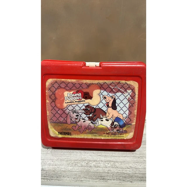1986 Pound Puppies Plastic Lunch Box NO Thermos