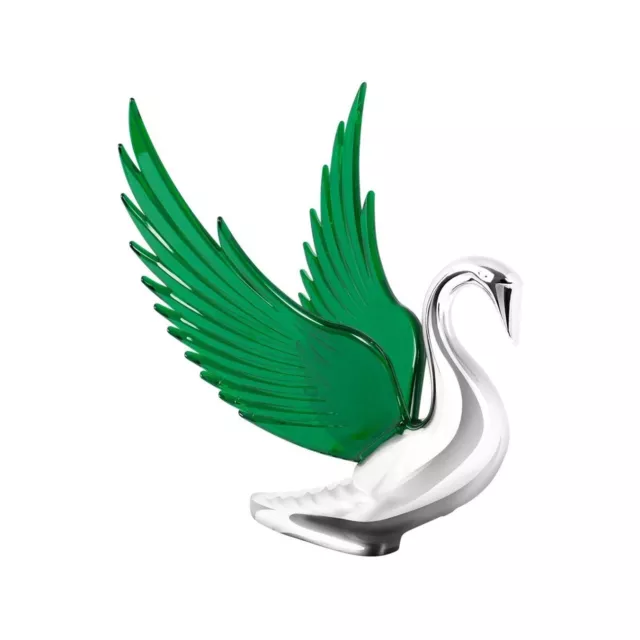 GG Grand General 48098 Green 8.5 X 7.5 inches Chrome Bugler Hood Ornament wit...