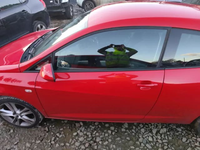 Seat Ibiza 3 Doors Hatchback   2008-2015 Door  (Front Passenger Side) In Red S3H