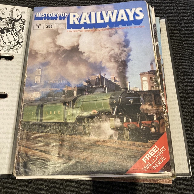 HISTORY OF RAILWAYS Magazine Full Set Issues 148 presented in a binder