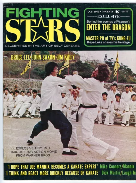 1973 FIGHTING STARS #1 Premiere Issue Magazine BRUCE LEE ENTER THE DRAGON + Pic