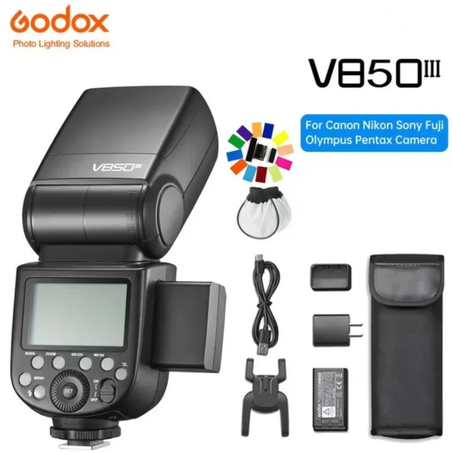 Godox V850III 76W 2.4G GN60 HSS Speedlite for Canon Nikon Sony Pentax Olympus