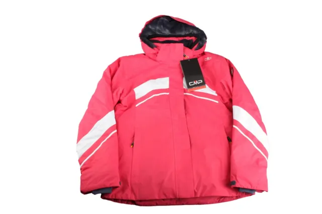 CMP Girl Jacket Snaps Hood giacca ragazza giacca da sci taglia 140 rosa nuova