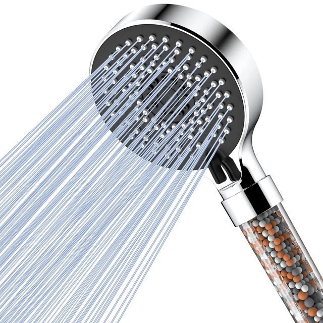 Pommeau De Douche Haute Pression – 7 Modes, 135 Mm, économique En Eau – Chromé, Raccord Universel