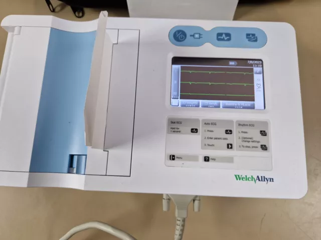 Welch Allyn CP 50 Electrocardiograph ECG writer - 12 lead ECG cable - software 2