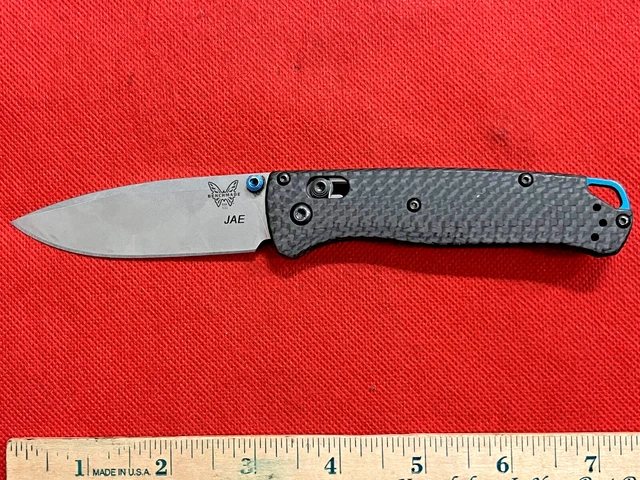 Benchmade Bugout 535-3 Knife w/ 3.24" S90V Drop Pt Blade Carbon Fiber Handle