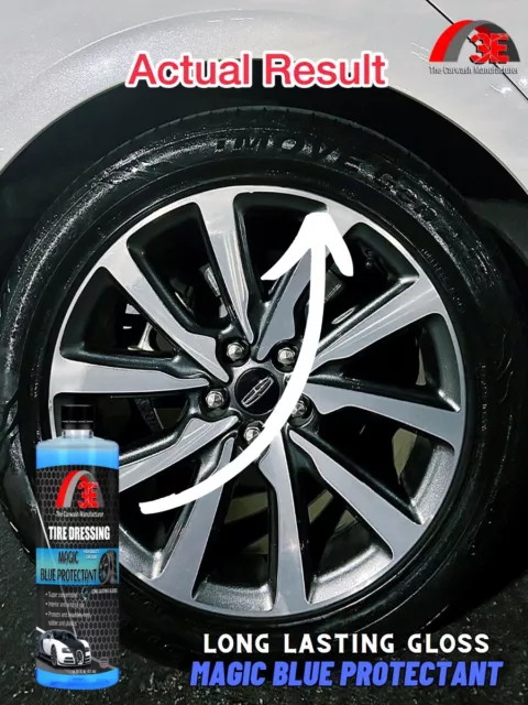 Extreme Tire Shine Spray Vinyl Rubber Plastic Magic Blue Auto Tire Dressing USA