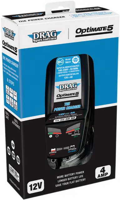 Drag Specialties OptiMate 5 EU Batterieladegerät 4A für zb Harley