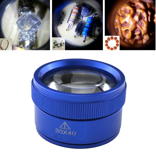 PETIT MICROSCOPE OPTIQUE Portatif de Boucle de Loupe de Loupes Optiques