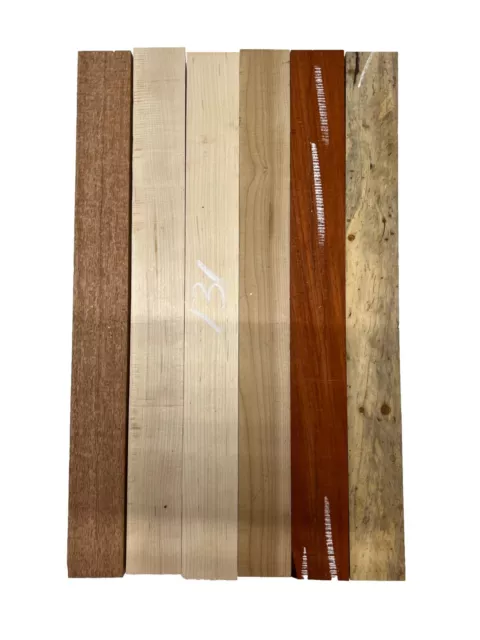 6 Pack, Multispecies Thin stock lumbers-Board Blocks  19"x2"x1" #131
