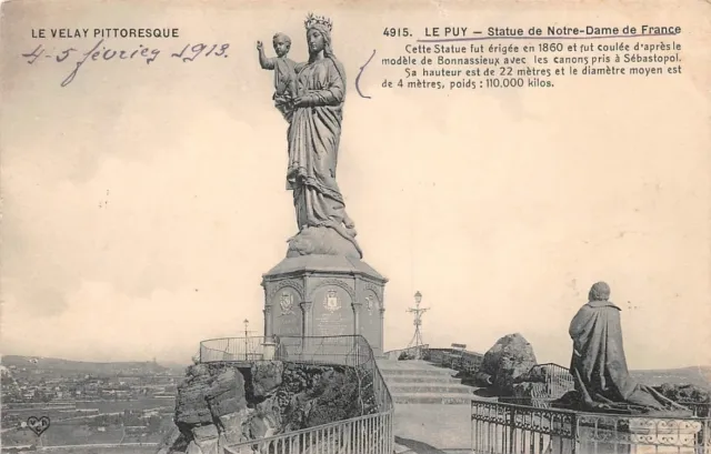 LE PUY - statue de NOTRE Dame de France - LE VELAY PITTORESQUE