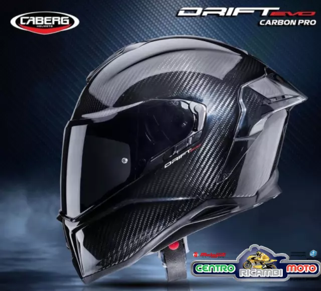 Casque Intégral Caberg Drift Evo Carbone Pro Avec Visière Sombre Inclus Taille L