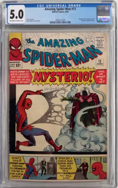 🕸Amazing Spider-Man #13 Cgc 5.0*1964, Marvel*1St App. Mysterio*Stan Lee*Ditko🕷