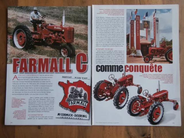 DOCUMENTS LE TRACTEUR FARMALL C de 1948 + Ets MAUPAIN & Fils / 12 Pages