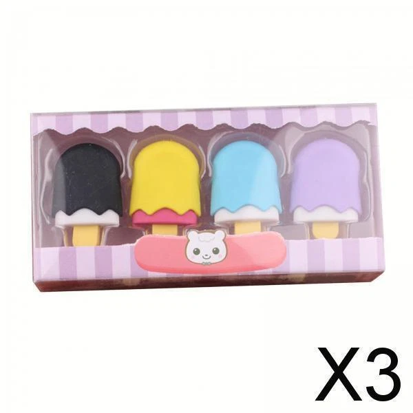 Gomme Cancellare Kawaii Per Bambini - Popcorn E Pollo, Design Divertente, Ideale Per Scuola E Regali