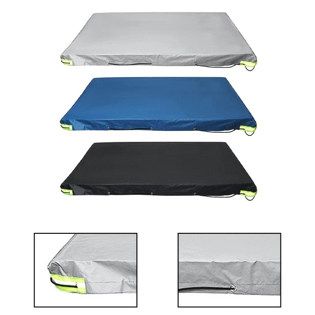 Bâche Robuste Pour Remorque Camping - 188x125x3 Cm | Imperméable, Coupe-vent, Anti-poussière | Tissu Oxford + PVC