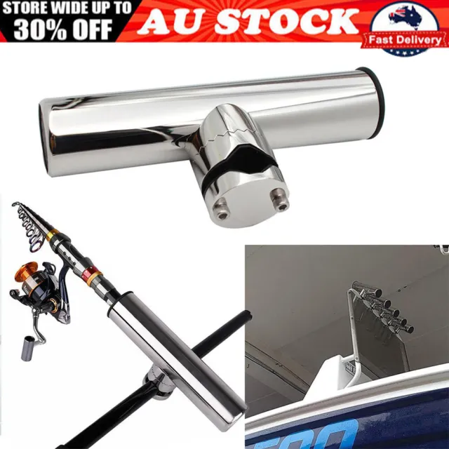 Stainless Steel Clamp On Rail Mount Adjustable Rod Holder Rack 20mm to 25mm