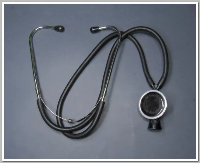 Vintage rubber metal Stethoscope Doctors Medical Stethoscope