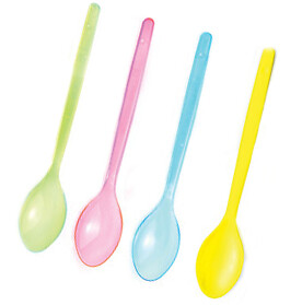 Kit 3 Confezioni Cucchiaini Colorati di Plastica Monouso Verdi CLICSON® 54 Cucchiaini 