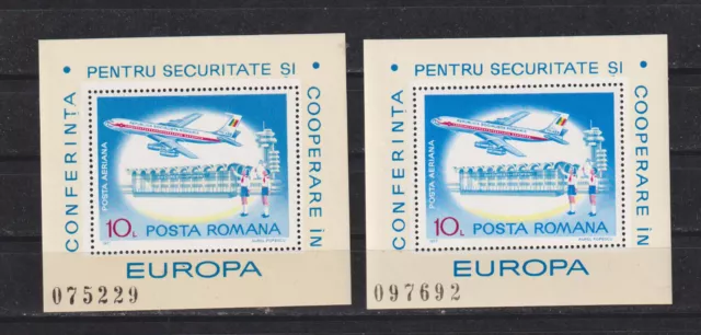 Rumänien 1977: Mi. Nr. Block 143 (2 Stück) postfrisch