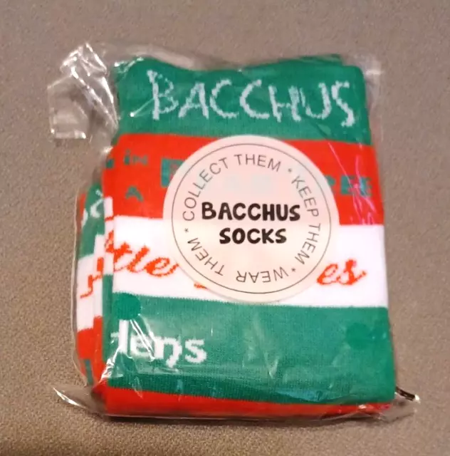 2024 MARDI GRAS KREWE OF BACCHUS socks 12 DAYS OF CHRISTMAS 8.00