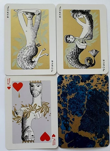 Vintage Playing Cards Classic Bridge 1970 Wide Non Standard 52 & 2J+1B Postfree