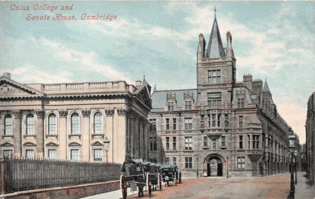 Postcard  Cambridge  Caius College &  Senate  House