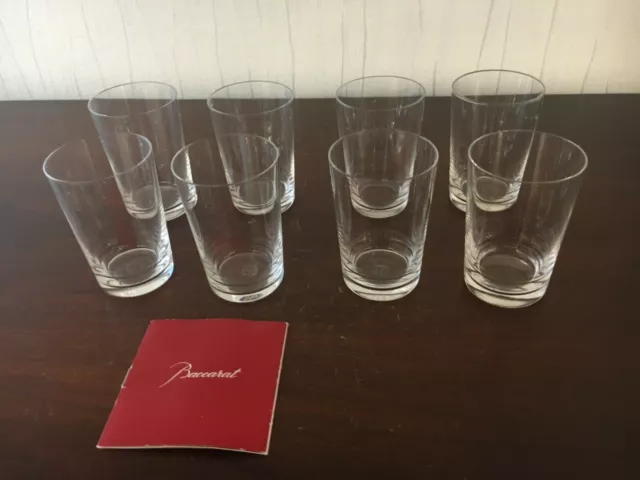 8 verres à thé / liqueur en cristal de Baccarat (prix à la pièce)