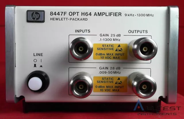 HP - Agilent - Keysight 8447F -H64 AMPLIFIER, 1-1300 MHz (4296)