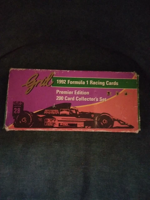 Grid 1992 Formula 1 Racing Cards 200枚セット Grid 1992 Formula 1 Racing Cards Premier Edition 200 Card