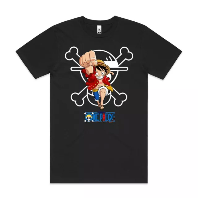 One Piece Luffy D Monkey V4 T-shirt Japanese anime Tee