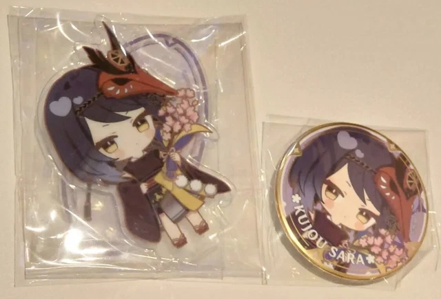 GENSHIN IMPACT X Sweets Paradise Kojou Sara Acrylic Stand Tin Badge Set
